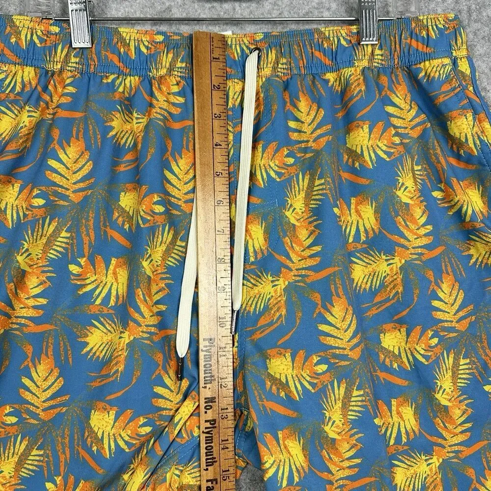 Fair Harbor Anchor Swim Trunks Shorts 2XL Sundrenched Palms Brief Lined Pockets - Picture 9 of 13